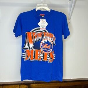 NWT‎ Deadstock 1993 NY Mets Blue Graphic T-Shirt- L